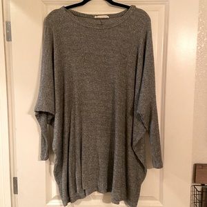Grey ribbed tunic